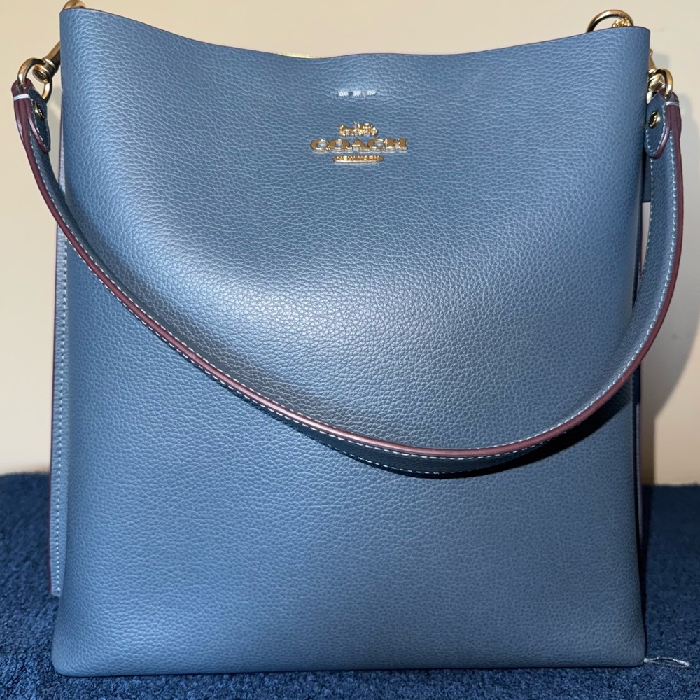 Coach Light Cream Leather Handbag